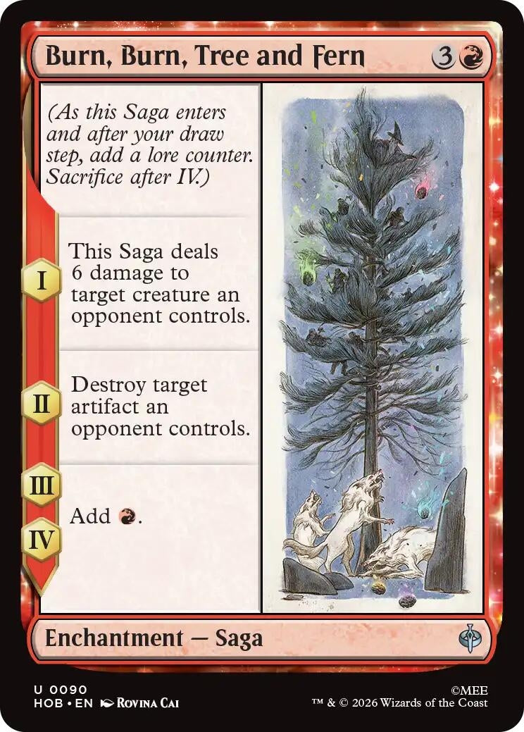 Image for Burn, Burn, Tree and Fern (90) (HOB) - Magic: The Gathering