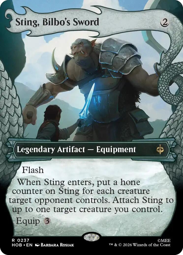 Image for Sting, Bilbo's Sword (Showcase) (237) (HOB) - Magic: The Gathering