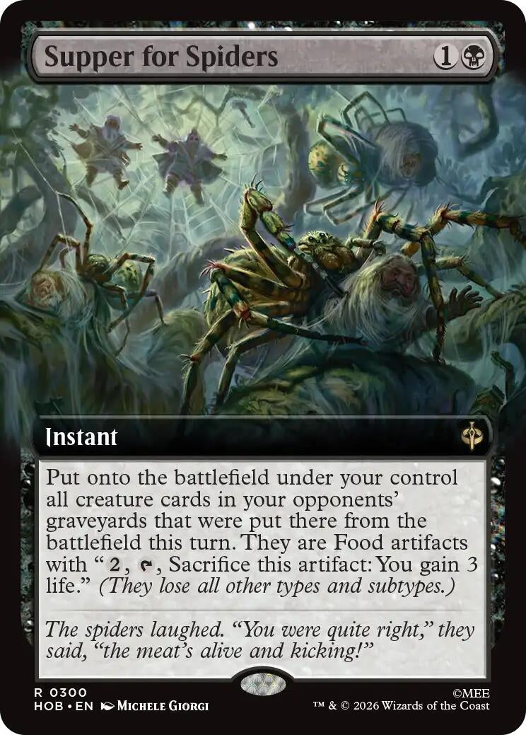 Image for Supper for Spiders (Extended Art) (300) (HOB) - Magic: The Gathering