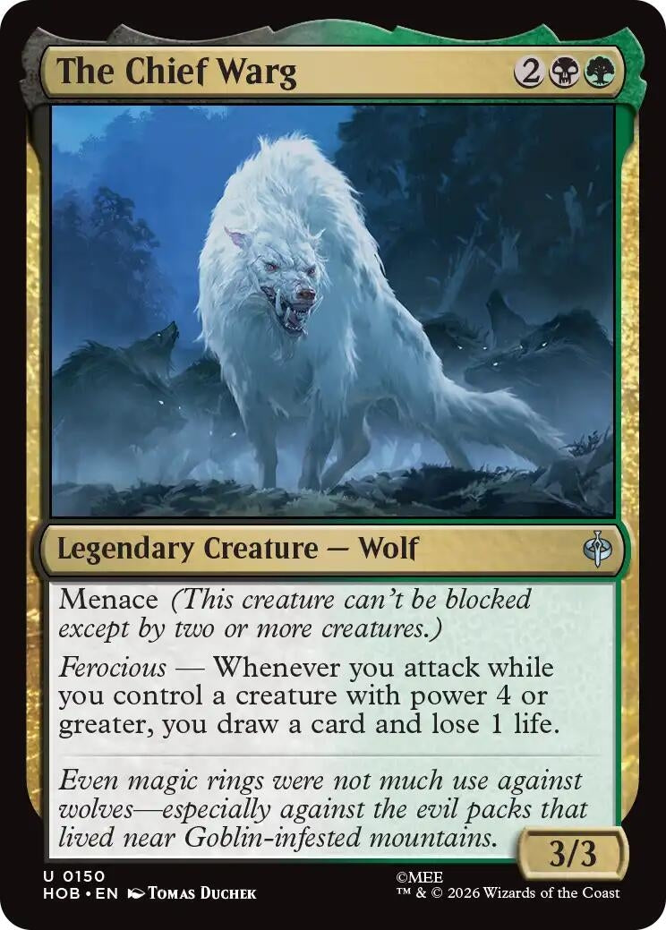 Image for The Chief Warg (150) (HOB) - Magic: The Gathering