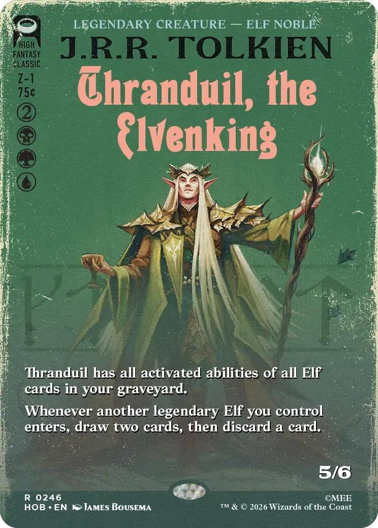 Image for Thranduil, the Elvenking (Borderless) (246) (HOB) - Magic: The Gathering