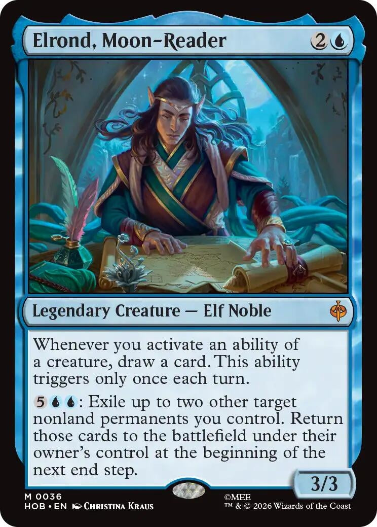 Image for Elrond, Moon-Reader (36) (HOB) - Magic: The Gathering