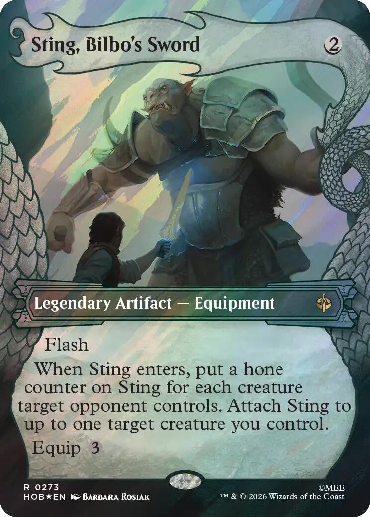Image for Sting, Bilbo's Sword (Showcase) (Surge Foil) (273) (HOB) - Magic: The Gathering