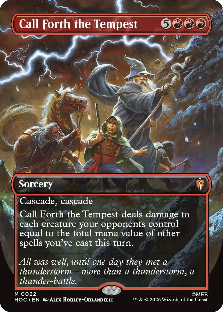Image for Call Forth the Tempest (Borderless) (22) (HOC) - Magic: The Gathering
