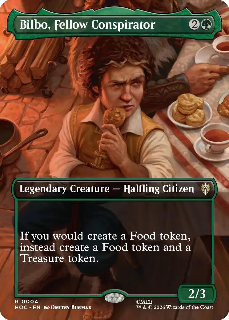 Image for Bilbo, Fellow Conspirator (Borderless) (4) (HOC) - Magic: The Gathering