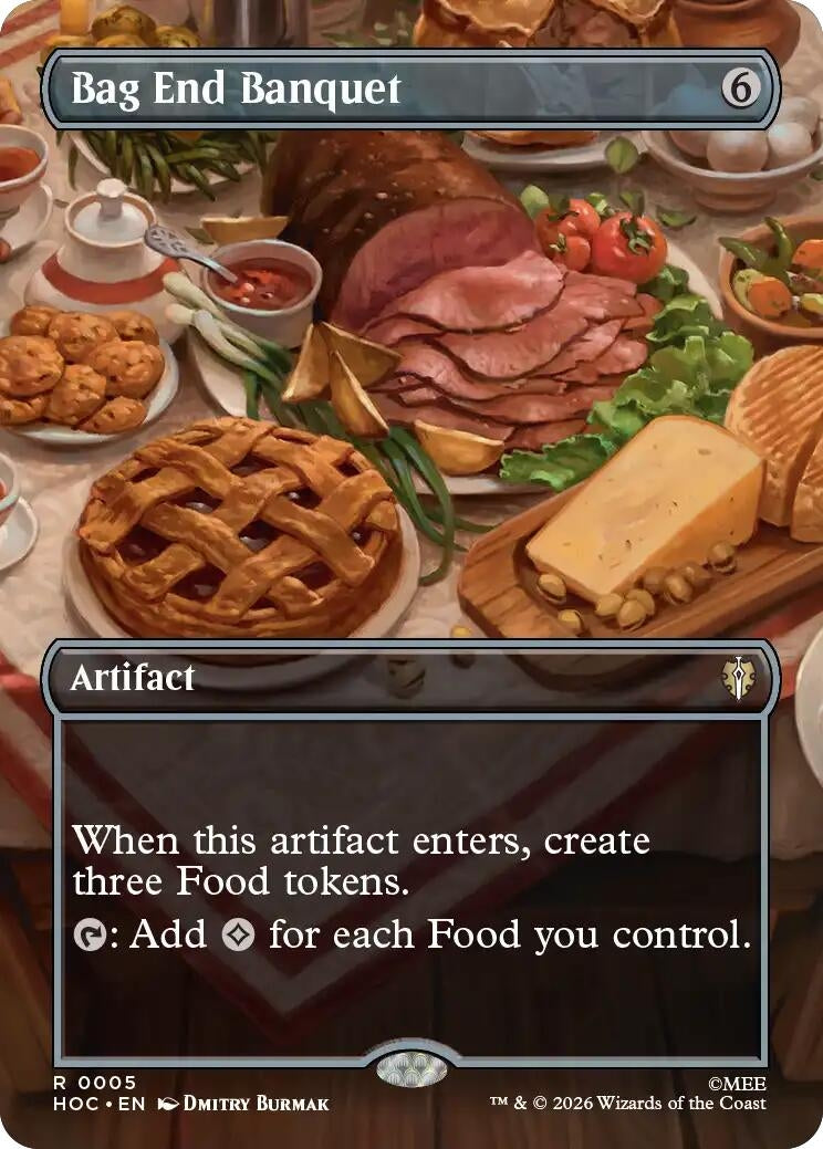 Image for Bag End Banquet (Borderless) (5) (HOC) - Magic: The Gathering