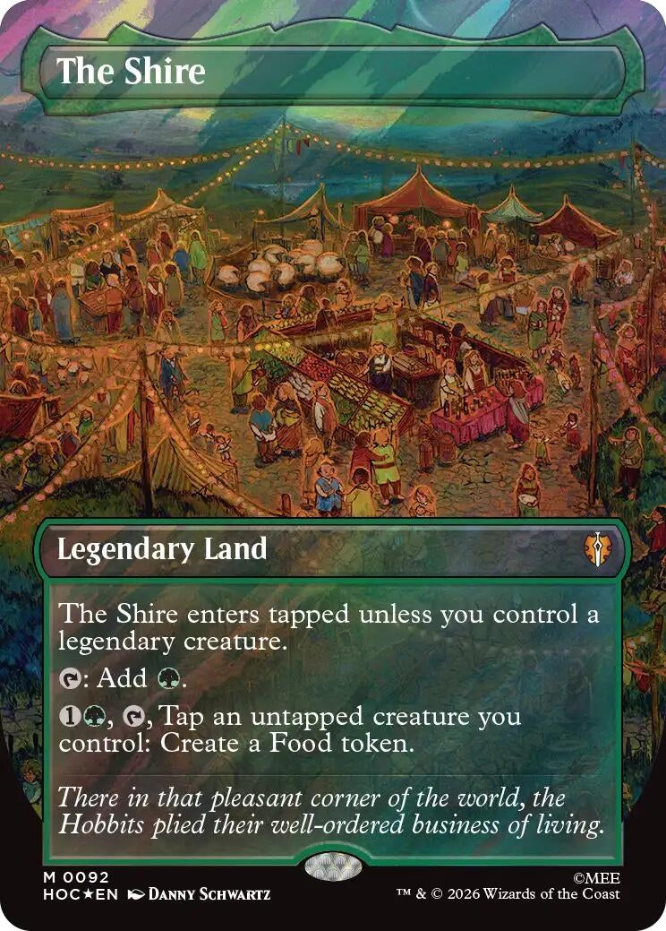 Image for The Shire (Borderless) (Surge Foil) (92) (HOC) - Magic: The Gathering