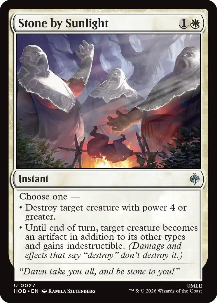 Image for Stone by Sunlight (27) (HOB) - Magic: The Gathering