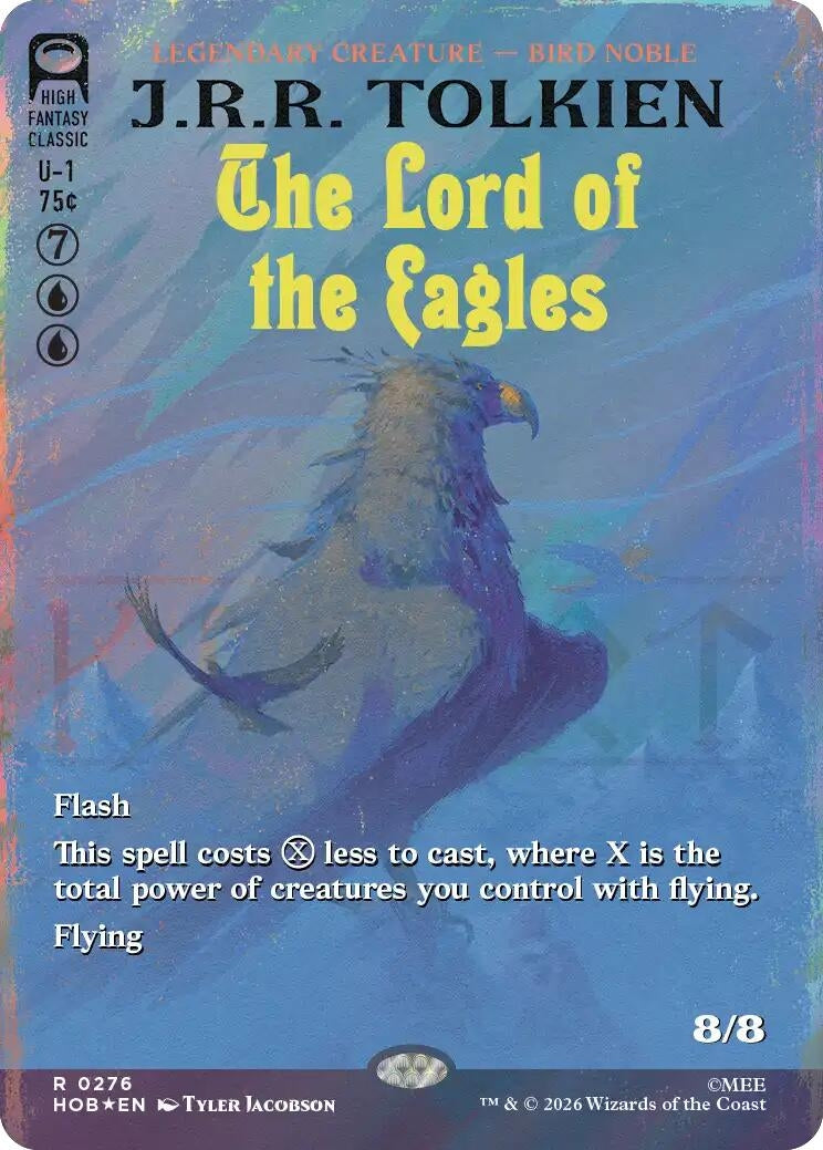 Image for The Lord of the Eagles (Borderless) (Surge Foil) (276) (HOB) - Magic: The Gathering