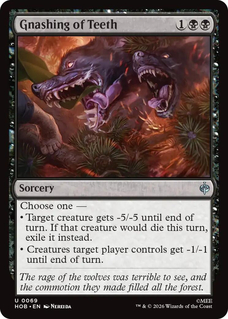 Image for Gnashing of Teeth (69) (HOB) - Magic: The Gathering