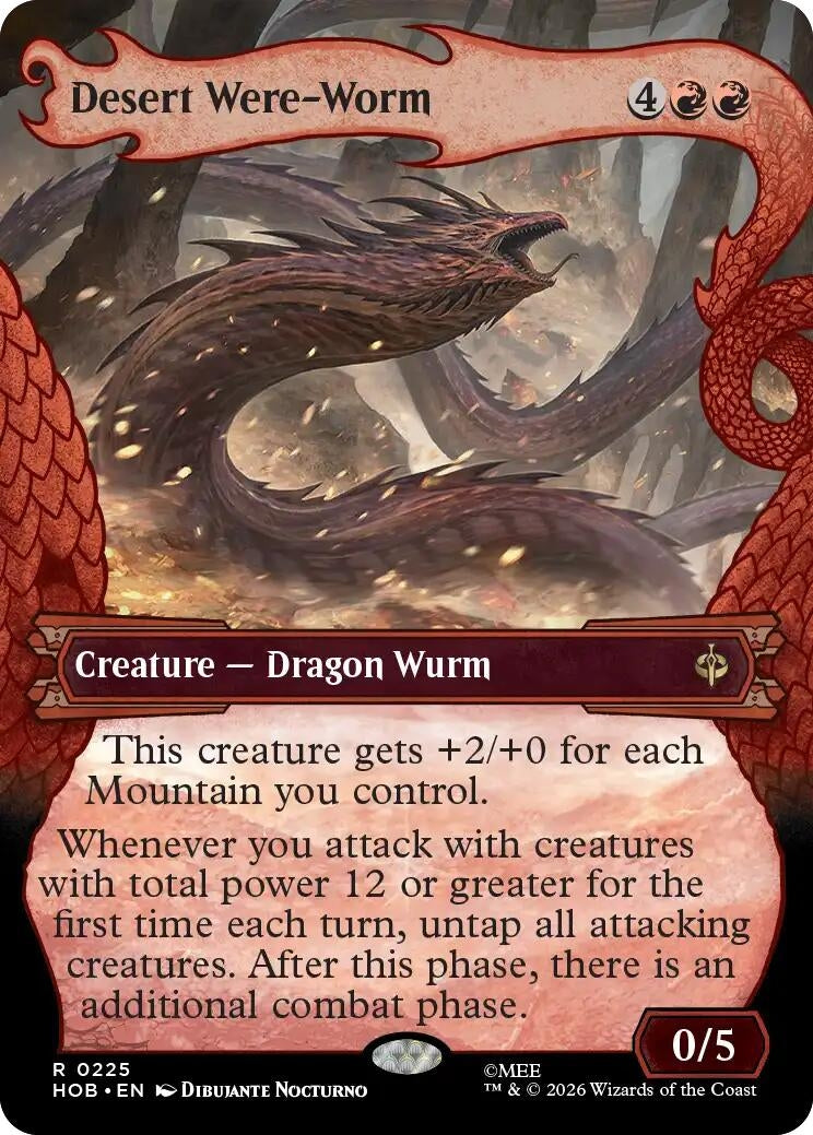 Image for Desert Were-Worm (Showcase) (225) (HOB) - Magic: The Gathering