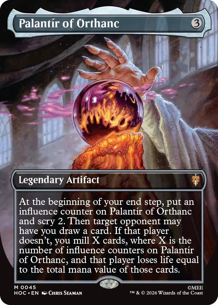 Image for Palantir of Orthanc (Borderless) (45) (HOC) - Magic: The Gathering