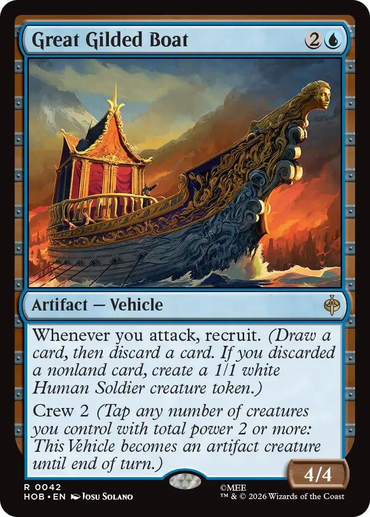Image for Great Gilded Boat (42) (HOB) - Magic: The Gathering