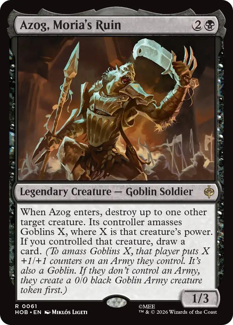 Image for Azog, Moria's Ruin (61) (HOB) - Magic: The Gathering