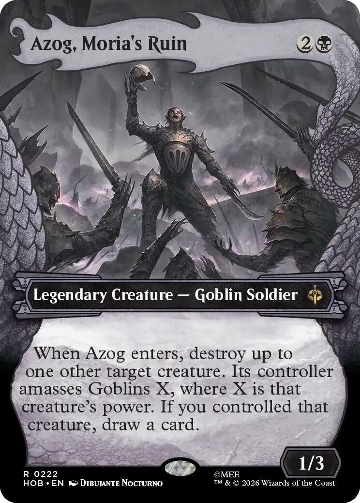 Image for Azog, Moria's Ruin (Showcase) (222) (HOB) - Magic: The Gathering