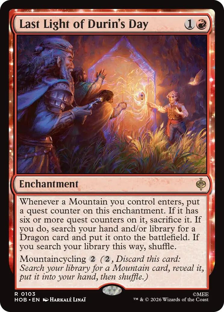 Image for Last Light of Durin's Day (103) (HOB) - Magic: The Gathering