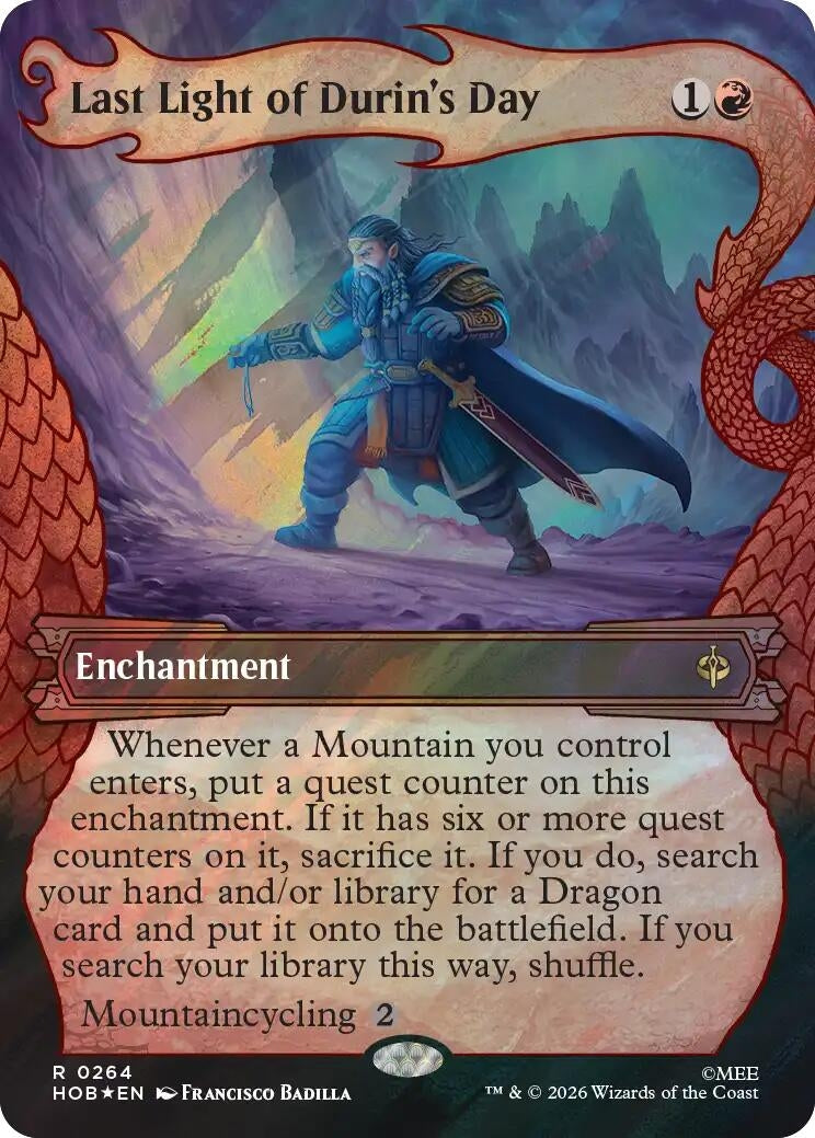 Image for Last Light of Durin's Day (Showcase) (Surge Foil) (264) (HOB) - Magic: The Gathering