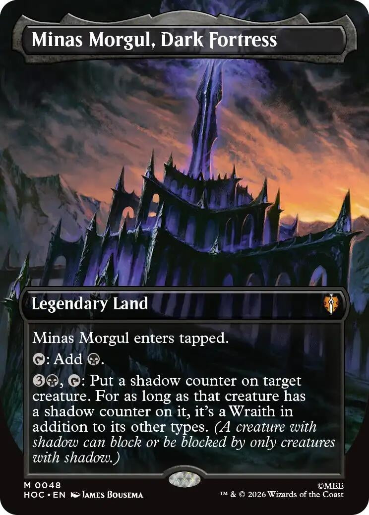 Image for Minas Morgul, Dark Fortress (Borderless) (48) (HOC) - Magic: The Gathering