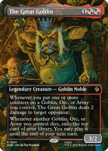Image for The Great Goblin (Borderless) (201) (HOB) - Magic: The Gathering