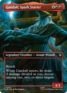 Image for Gandalf, Spark Starter (Borderless) (203) (HOB) - Magic: The Gathering
