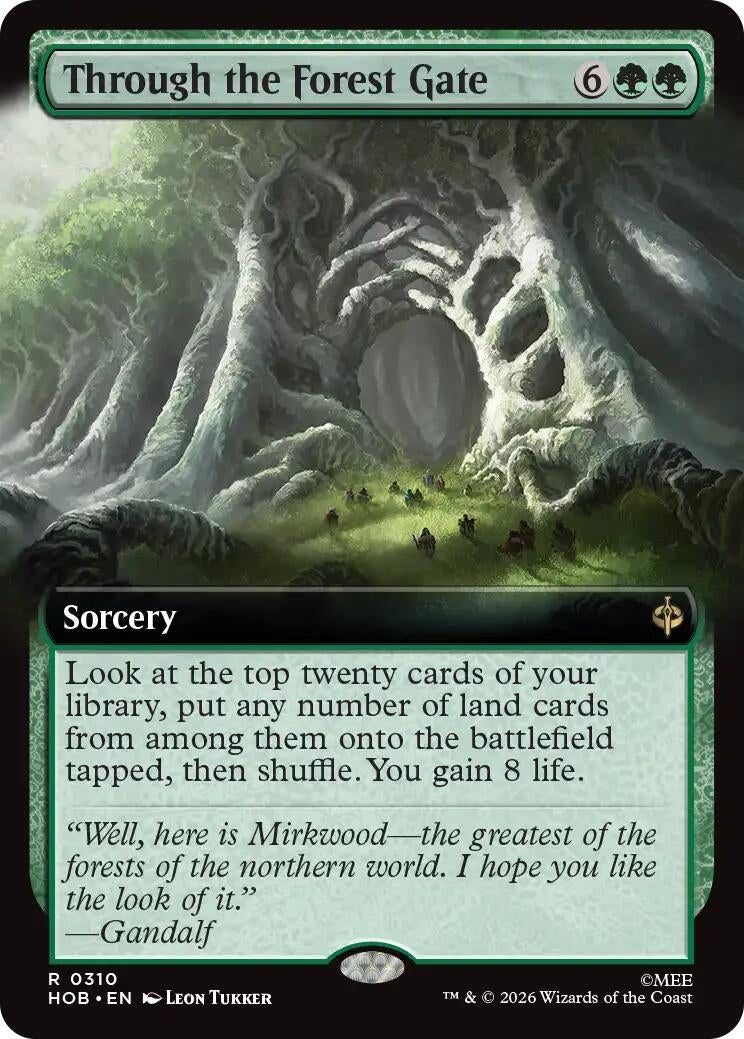 Image for Through the Forest Gate (Extended Art) (310) (HOB) - Magic: The Gathering