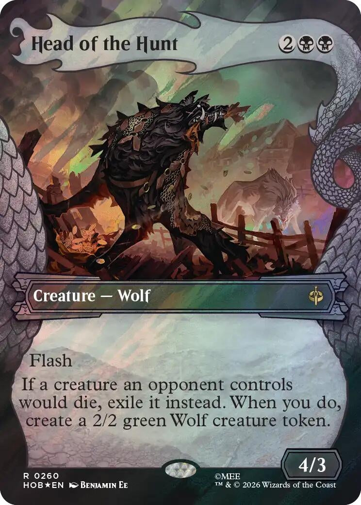 Image for Head of the Hunt (Showcase) (Surge Foil) (260) (HOB) - Magic: The Gathering