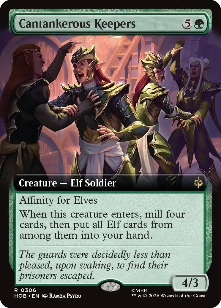 Image for Cantankerous Keepers (Extended Art) (306) (HOB) - Magic: The Gathering