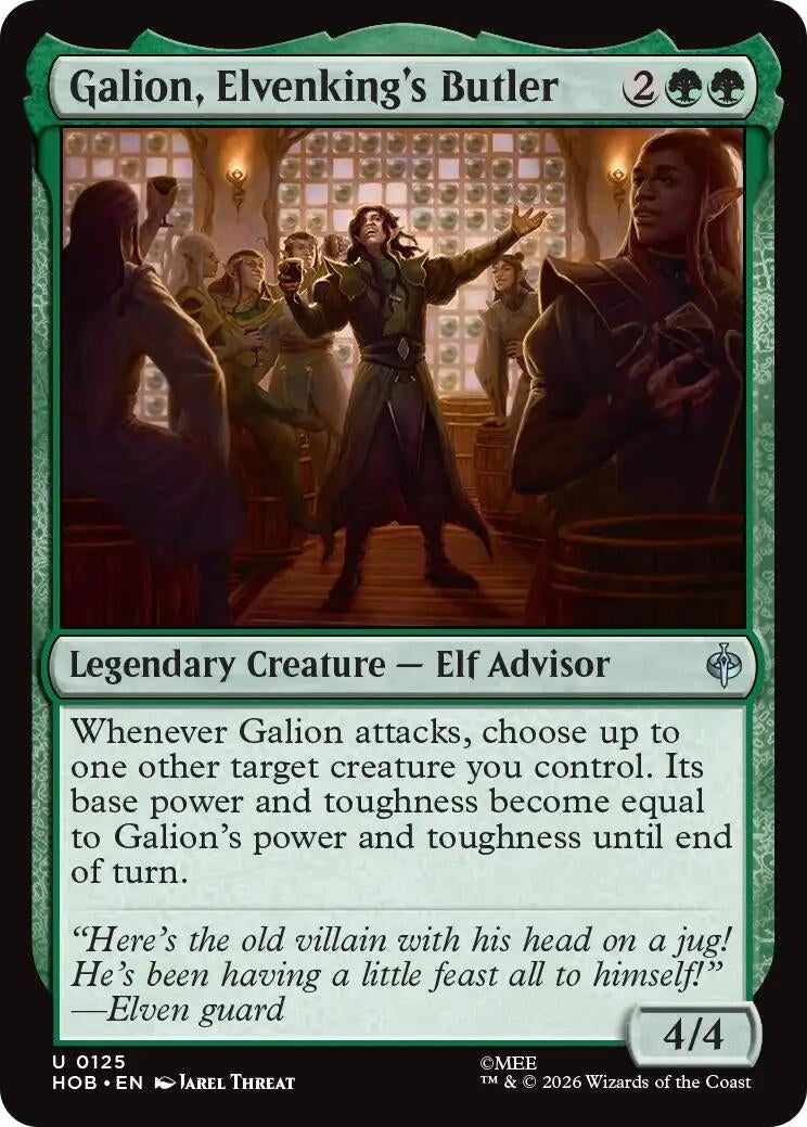 Image for Galion, Elvenking's Butler (125) (HOB) - Magic: The Gathering
