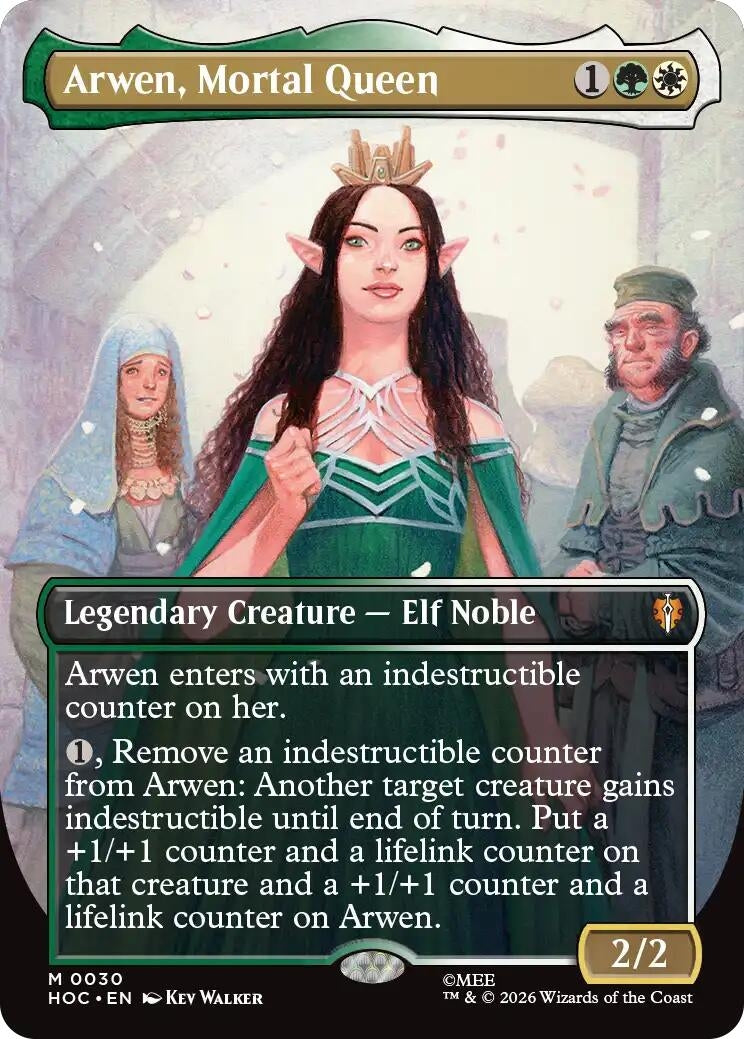 Image for Arwen, Mortal Queen (Borderless) (30) (HOC) - Magic: The Gathering