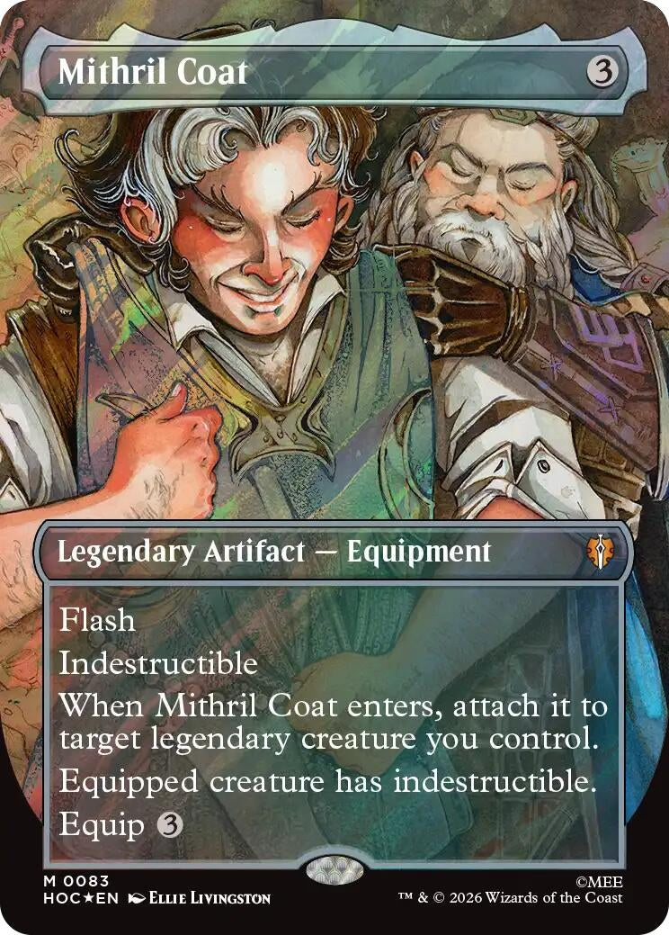Image for Mithril Coat (Borderless) (Surge Foil) (83) (HOC) - Magic: The Gathering