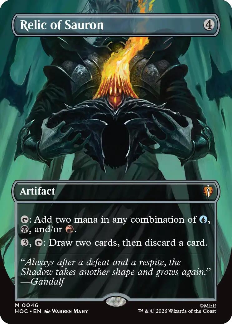 Image for Relic of Sauron (Borderless) (46) (HOC) - Magic: The Gathering
