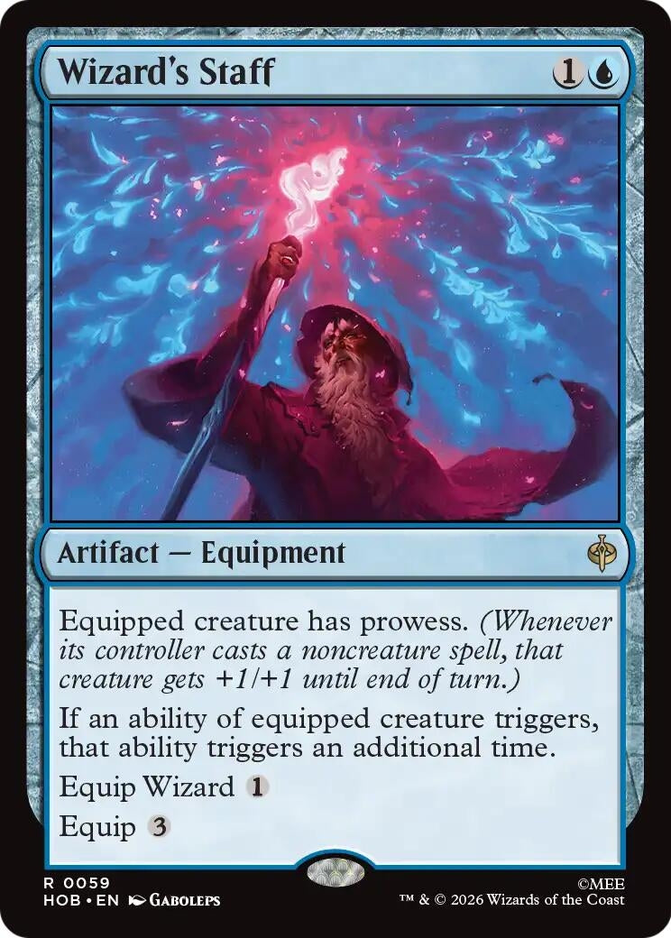 Image for Wizard's Staff (59) (HOB) - Magic: The Gathering