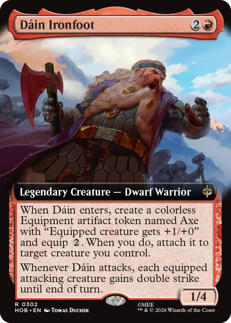 Image for Dain Ironfoot (Extended Art) (302) (HOB) - Magic: The Gathering