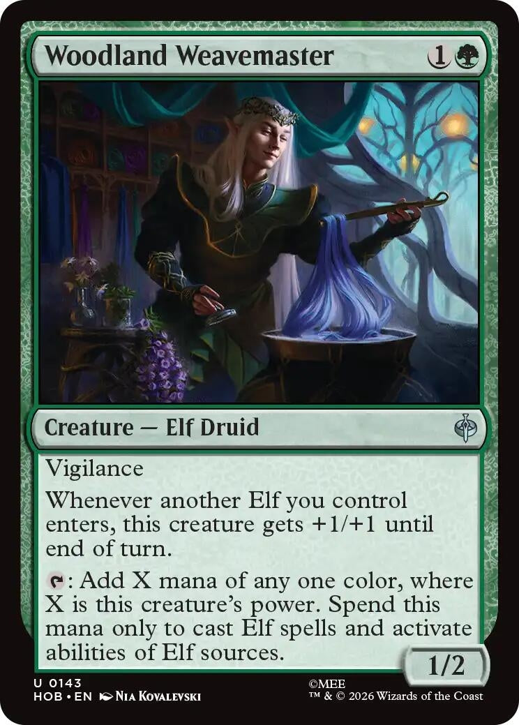 Image for Woodland Weavemaster (143) (HOB) - Magic: The Gathering