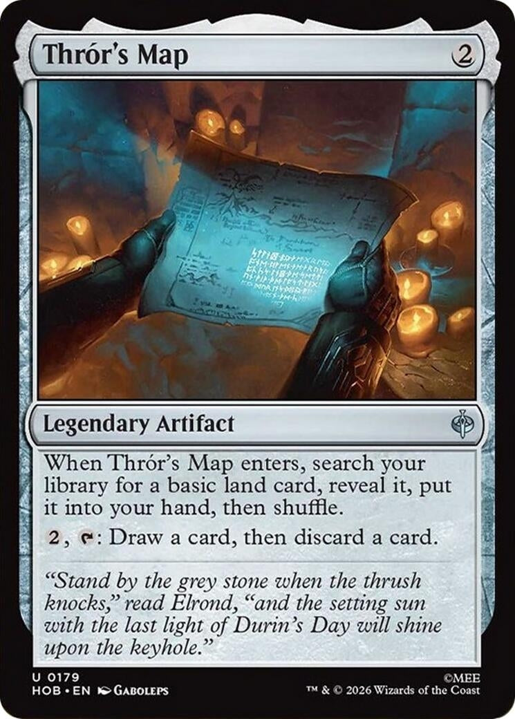 Image for Thror's Map (179) (HOB) - Magic: The Gathering