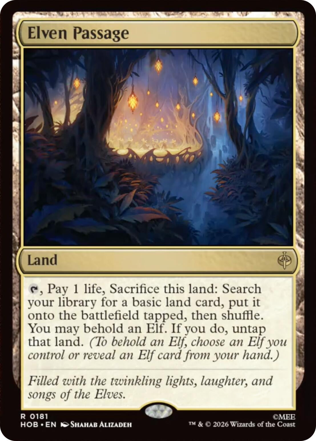 Image for Elven Passage (181) (HOB) - Magic: The Gathering