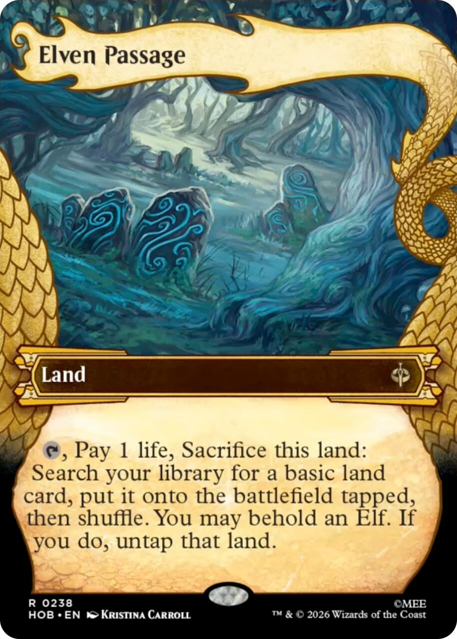 Image for Elven Passage (Showcase) (238) (HOB) - Magic: The Gathering