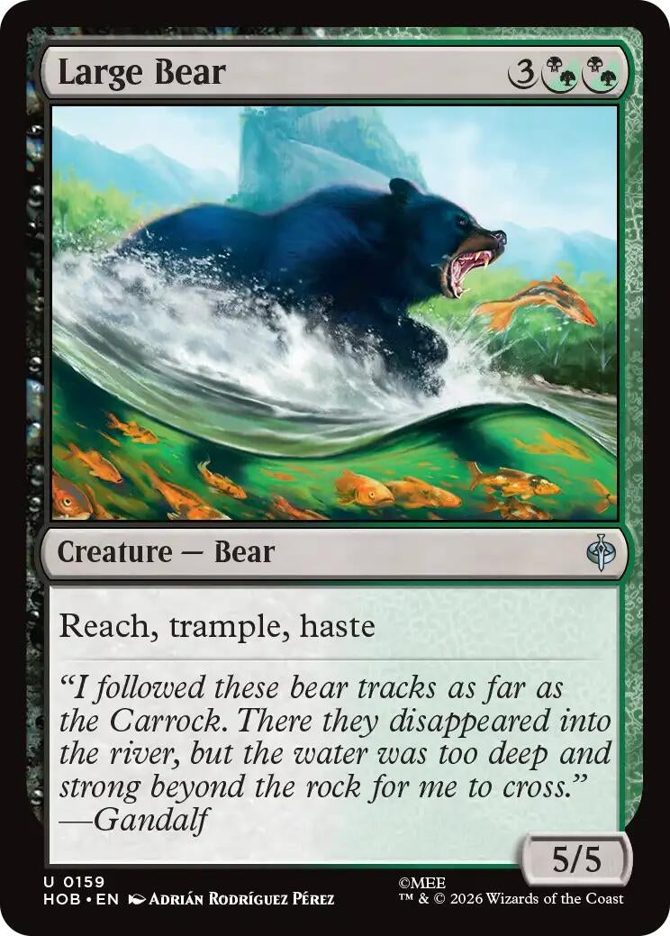 Image for Large Bear (159) (HOB) - Magic: The Gathering