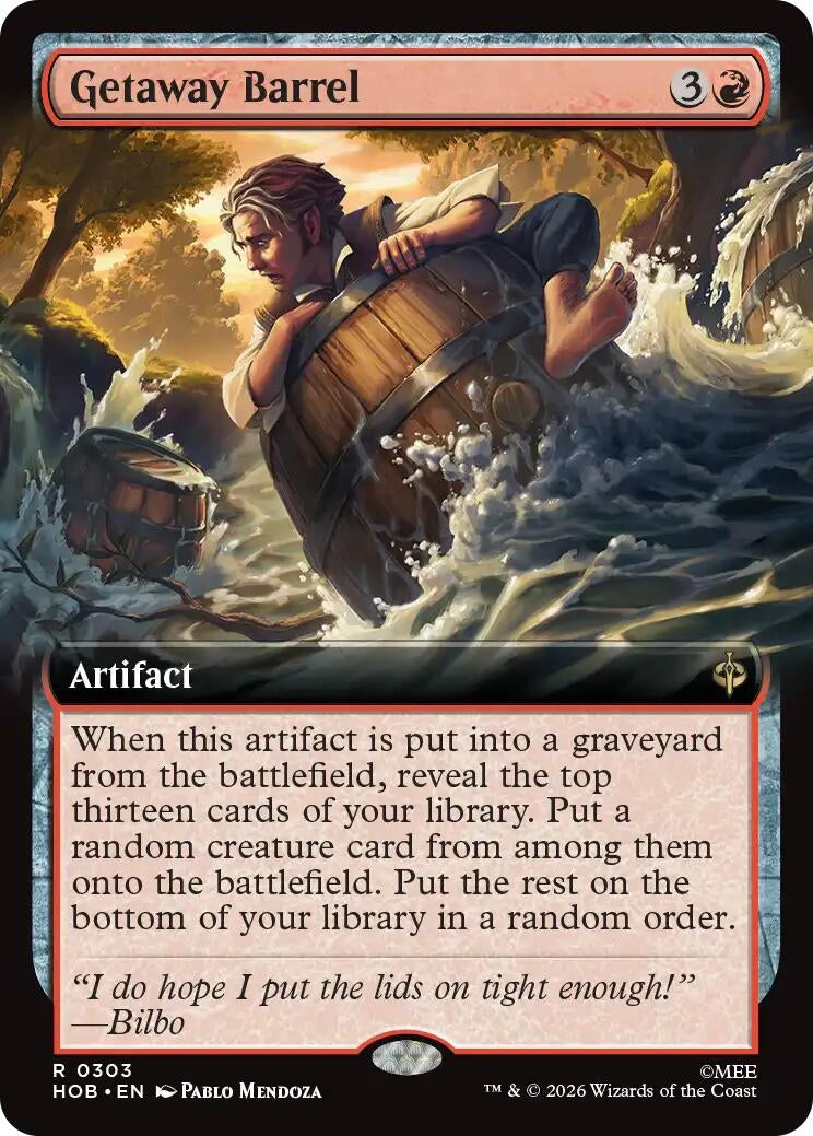 Image for Getaway Barrel (Extended Art) (303) (HOB) - Magic: The Gathering