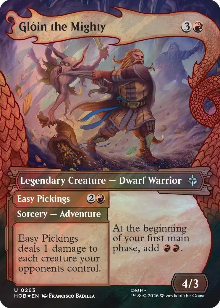 Image for Gloin the Mighty (Showcase) (Surge Foil) (263) (HOB) - Magic: The Gathering