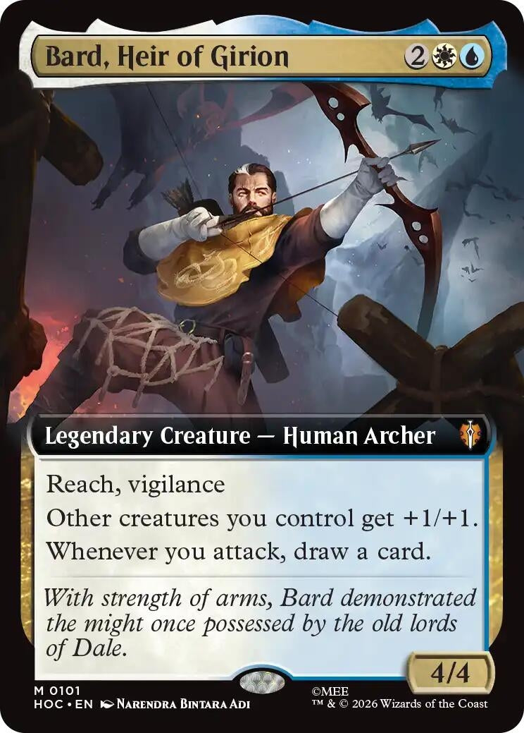 Image for Bard, Heir of Girion (Extended Art) (101) (HOC) - Magic: The Gathering
