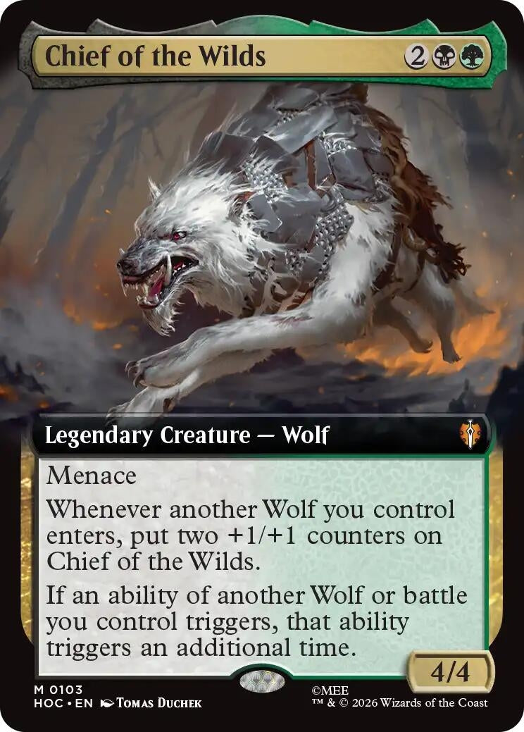 Image for Chief of the Wilds (Extended Art) (103) (HOC) - Magic: The Gathering