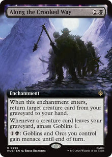 Image for Along the Crooked Way (Extended Art) (295) (HOB) - Magic: The Gathering