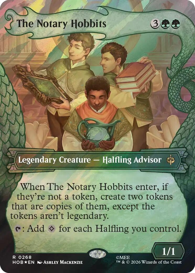 Image for The Notary Hobbits (Showcase) (Surge Foil) (268) (HOB) - Magic: The Gathering