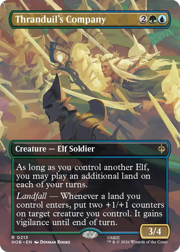 Image for Thranduil's Company (Borderless) (213) (HOB) - Magic: The Gathering