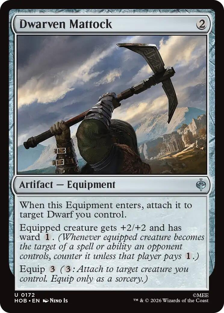 Image for Dwarven Mattock (172) (HOB) - Magic: The Gathering