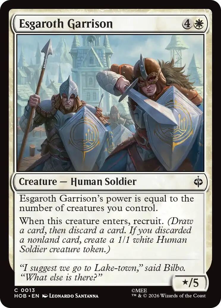 Image for Esgaroth Garrison (13) (HOB) - Magic: The Gathering