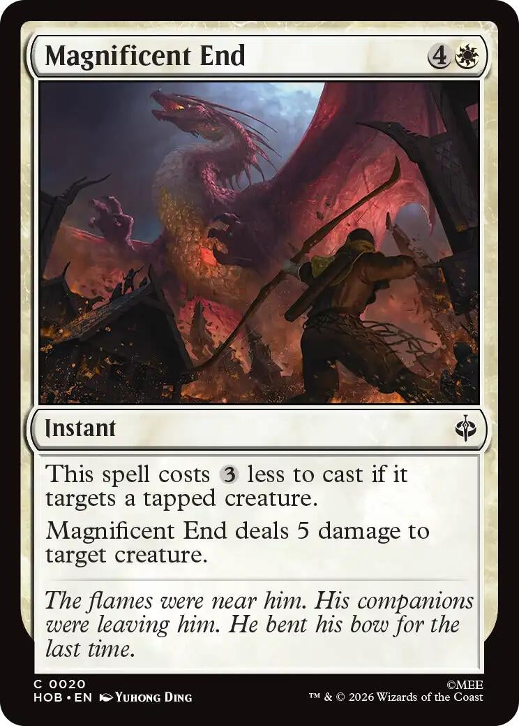 Image for Magnificent End (20) (HOB) - Magic: The Gathering