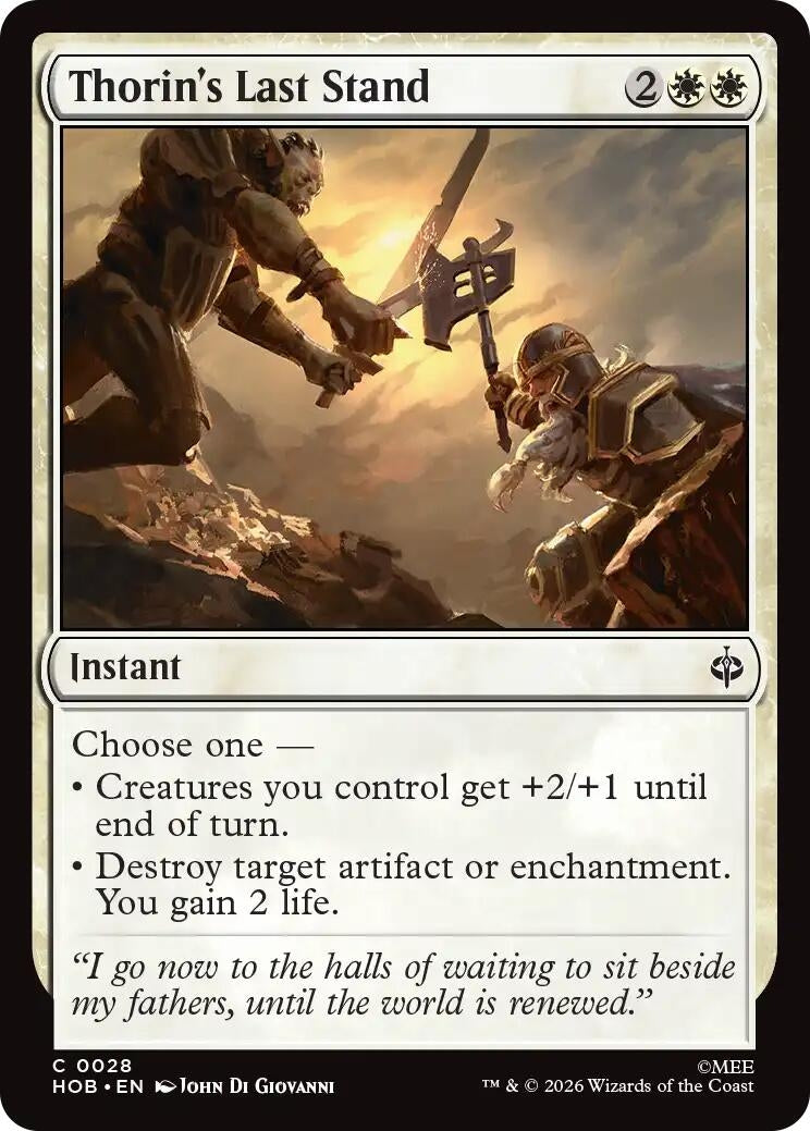 Image for Thorin's Last Stand (28) (HOB) - Magic: The Gathering
