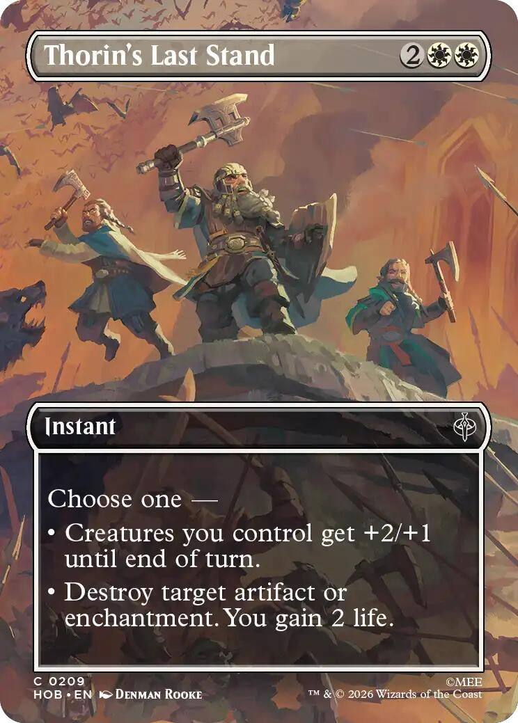 Image for Thorin's Last Stand (Borderless) (209) (HOB) - Magic: The Gathering